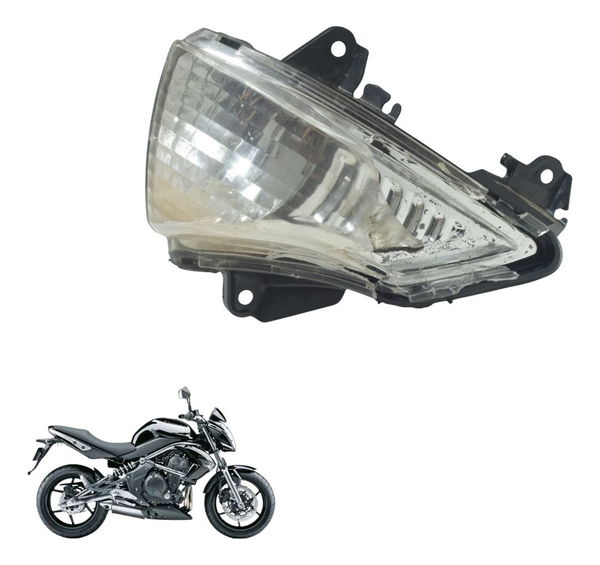 Pisca Dianteiro Esquerdo C/ Avaria Kawasaki Er 6n 10-12 Orig Esquerdo