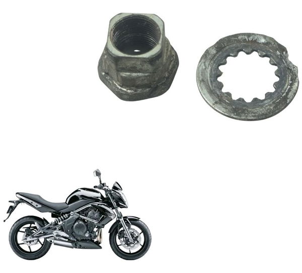 Porca Trava Pinhão Kawasaki Er 6n 10-12 Original