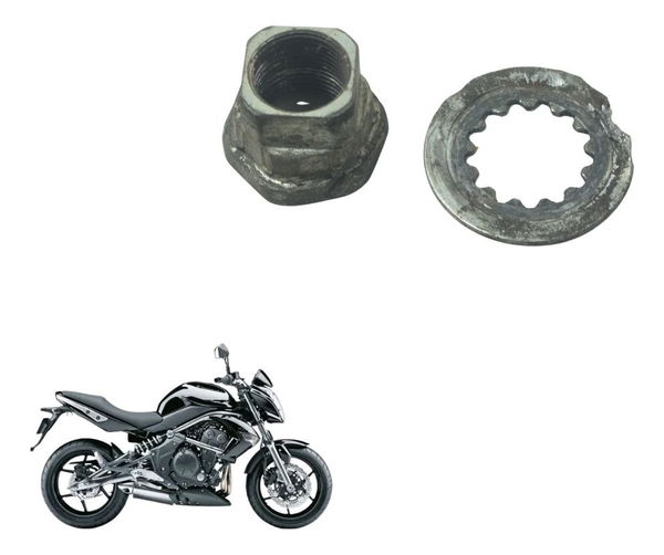 Porca Trava Pinhão Kawasaki Er 6n 10-12 Original