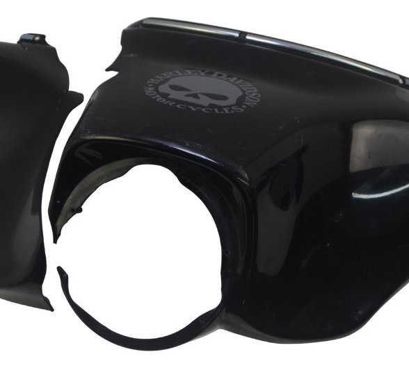 Carenagem Morcegão C/avar Harley Street Glide Touring 11-13 Preto