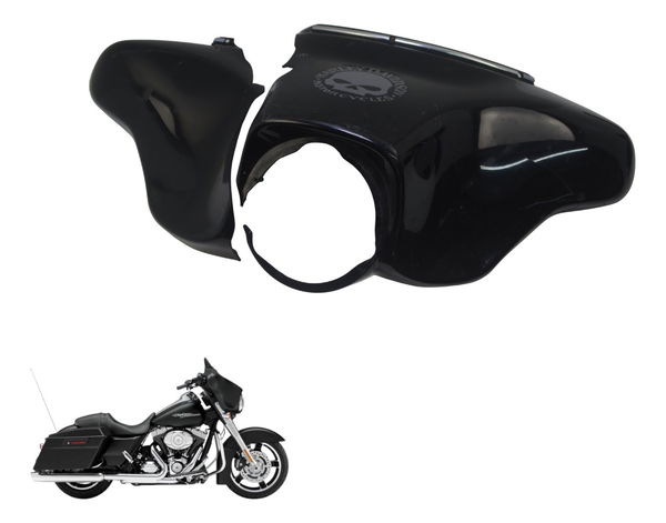 Carenagem Morcegão C/avar Harley Street Glide Touring 11-13 Preto