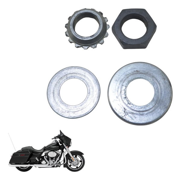 Jogo Porca Mesa Inferior Harley Street Glide Touring 11-13