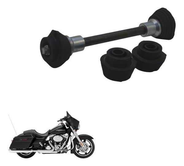 Jogo Coxim Suporte Motor Harley Street Glide Touring 11-13