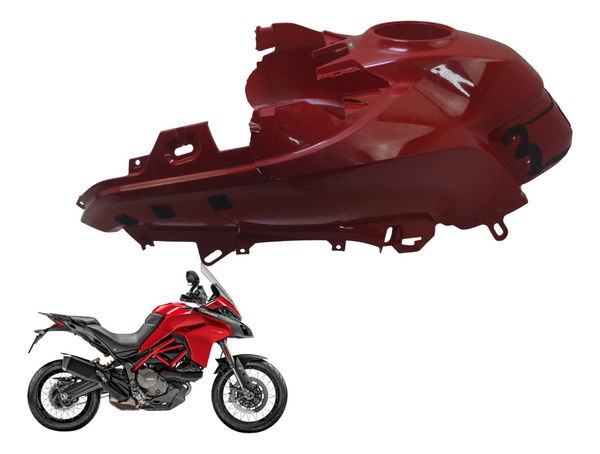 Capa Tanque C/avaria Ducati Multistrada 950 S 20-23 Original Vermelho