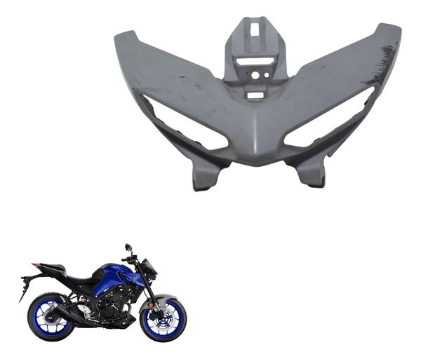 Carenagem Farol C/detalhes Yamaha Mt 03 20-25 Original Cinza