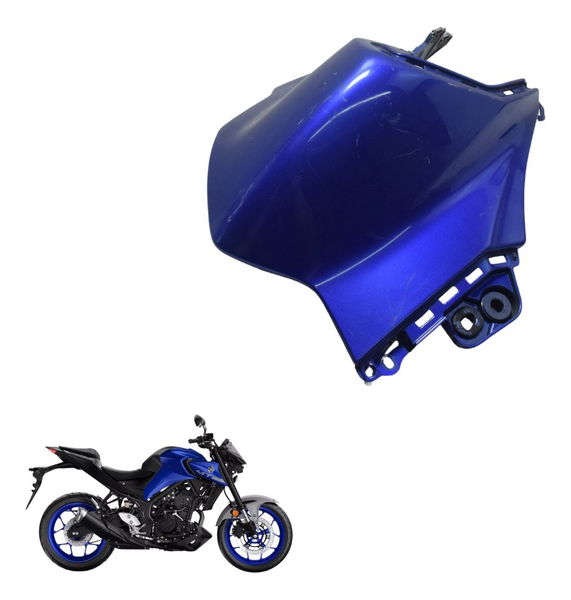 Carenagem Lateral Direita Yamaha Mt 03 20-25 Original Azul