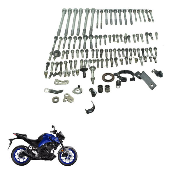 Kit Parafusos Motor Yamaha Mt 03 20-25 Original