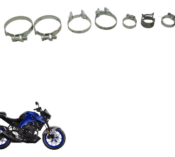 Kit Abraçadeiras Diversas Yamaha Mt 03 20-25 Original