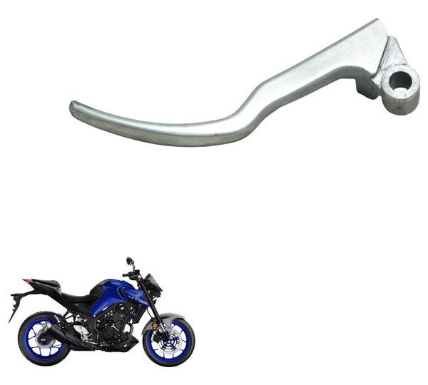 Manete Embreagem C/avaria Yamaha Mt 03 20-25 Original Prateado