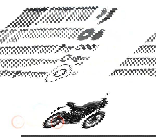 Kit Parafuso Motor Yamaha Mt 07 19-24 Original