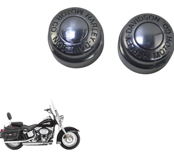 Par Acabamento Eixo Dianteiro Harley Softail Heritage 07-10