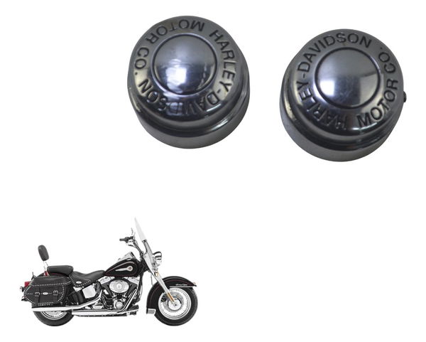 Par Acabamento Eixo Dianteiro Harley Softail Heritage 07-10