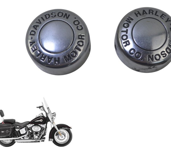 Par Acabamento Eixo Roda Tras Harley Softail Heritage 07-10
