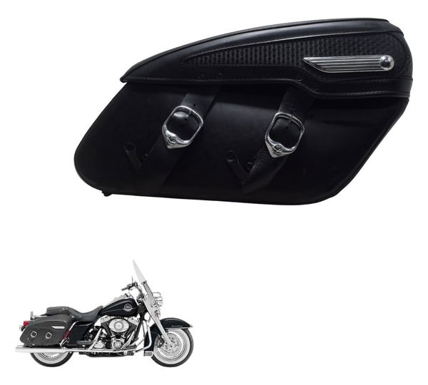 Alforge Direito C/ Avaria Harley Touring Road King 08-11 Preto