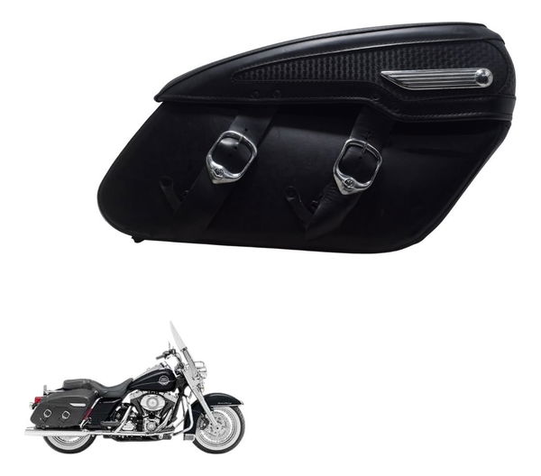 Alforge Direito C/ Avaria Harley Touring Road King 08-11 Preto