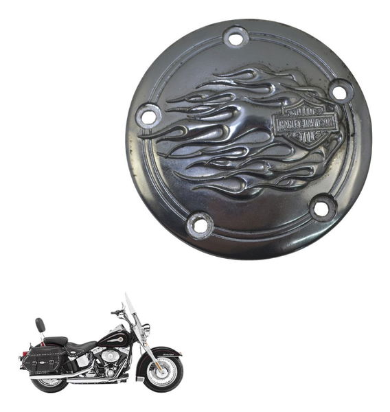 Tampa Acabamento Motor Dir Harley Softail Heritage 07-10