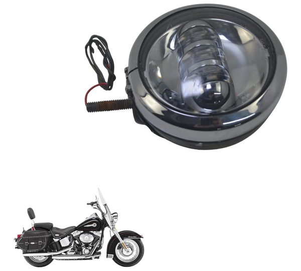 Farol Auxiliar Paralelo Harley Softail Heritage 07-10