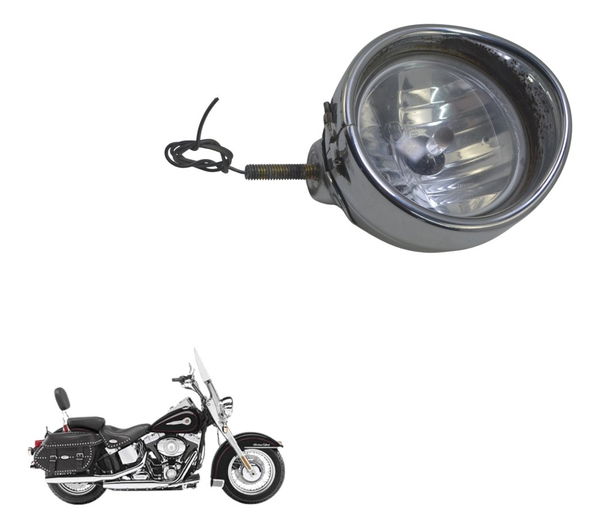 Farol Auxiliar C/detalhes Harley Softail Heritage
