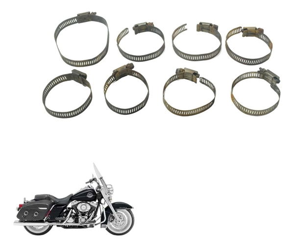 Kit Abraçadeiras Diversas Harley Touring Road King 08-11 Org
