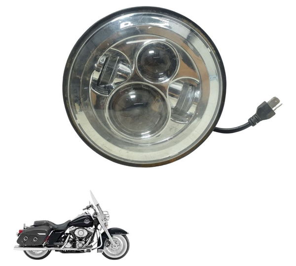 Farol Led Paralelo Harley Touring Road King 08-11