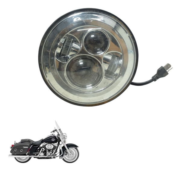 Farol Led Paralelo Harley Touring Road King 08-11