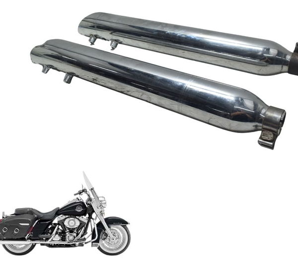 Par Ponteira Esportiva C/ Det Harley Touring Road King 08-11