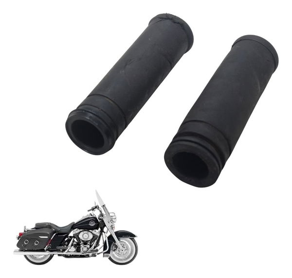 Par Manoplas C/avaria Harley Touring Road King 08-11 Origina Preto