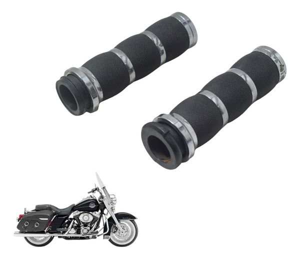 Par Manopla Custom Harley Touring Road King 08-11 Preto