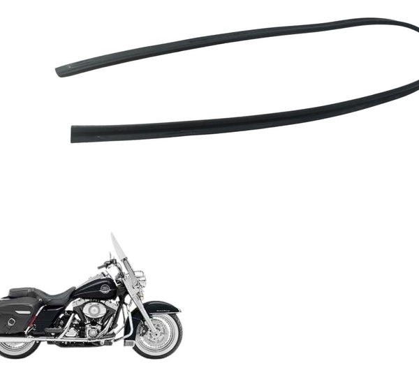 Par Borracha Acabamento Dash Harley Touring Road King 08-11
