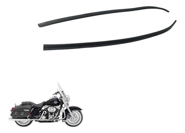 Par Borracha Acabamento Dash Harley Touring Road King 08-11