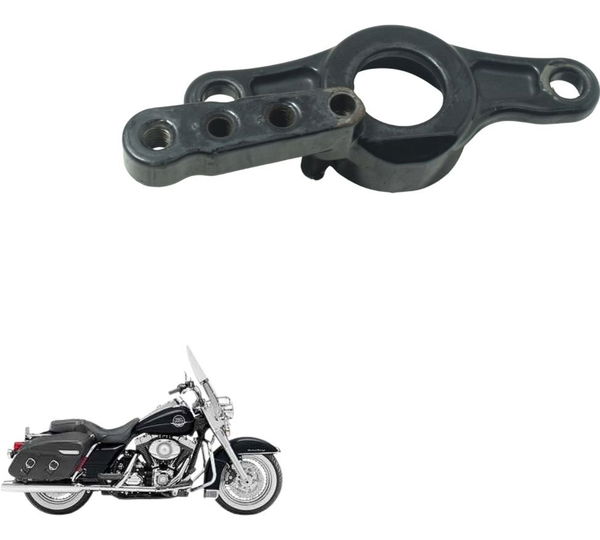 Suporte Pedaleira Tras Esq Harley Touring Road King 08-11 Preto