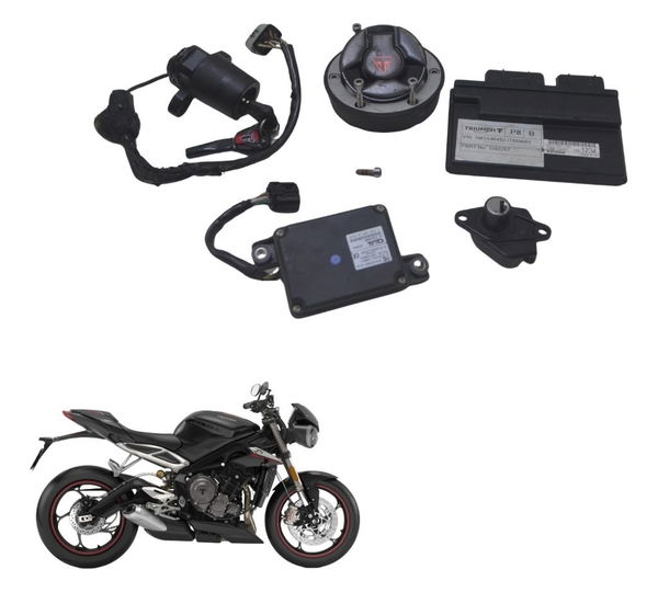 Kit Chave Ignição C/ Avar Triumph Street Triple 765 Rs 18-23