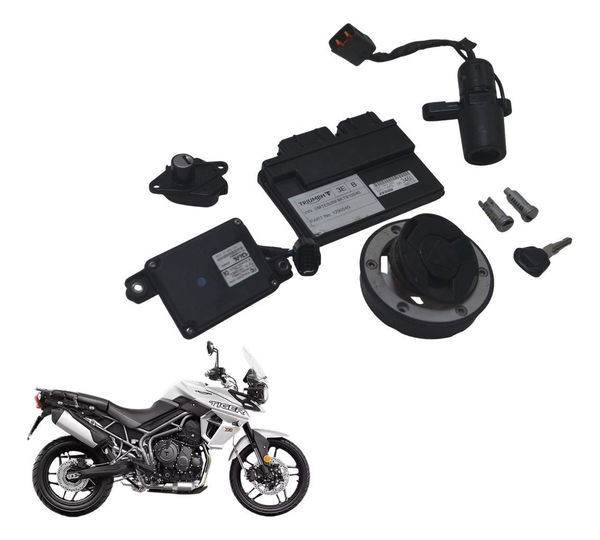 Kit Chave Ignição Módulo Code Triumph Tiger 800 Xrx 18-20