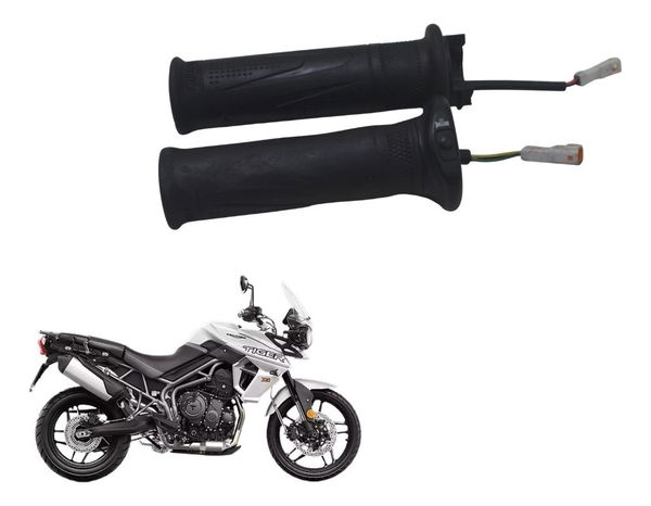 Par Manopla C/aquecedor Triumph Tiger 800 Xrx 18-20 Original Preto