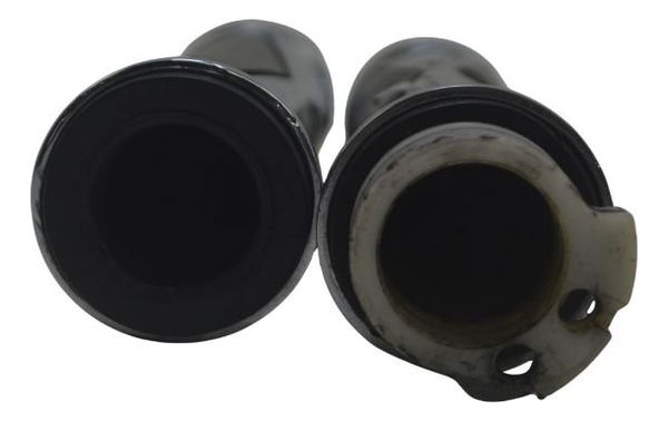 Par Manopla Paralela C/detalhes Suzuki Boulevard M 800 09-11 Prateado