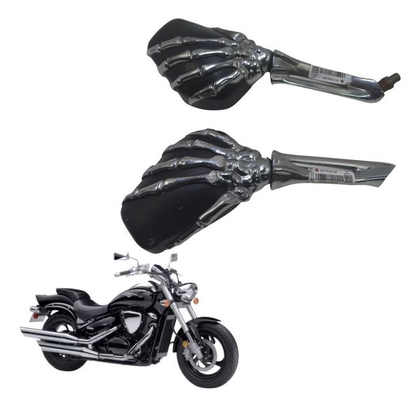 Par Espelho Paralelo C/ Avaria Suzuki Boulevard M 800 09-11