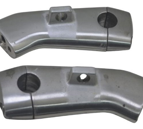 Par Riser Guidão Suzuki Boulevard M 800 09-11 Original Prateado