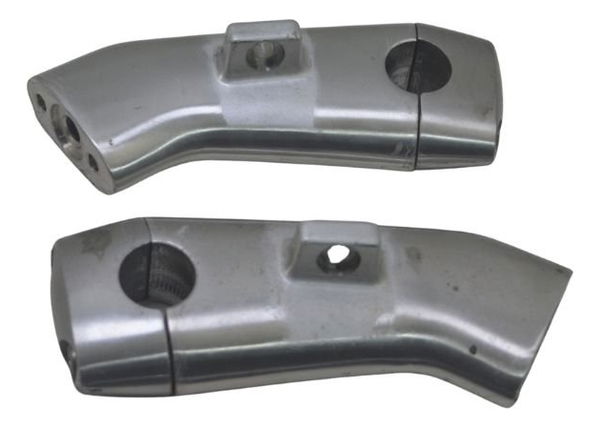 Par Riser Guidão Suzuki Boulevard M 800 09-11 Original Prateado