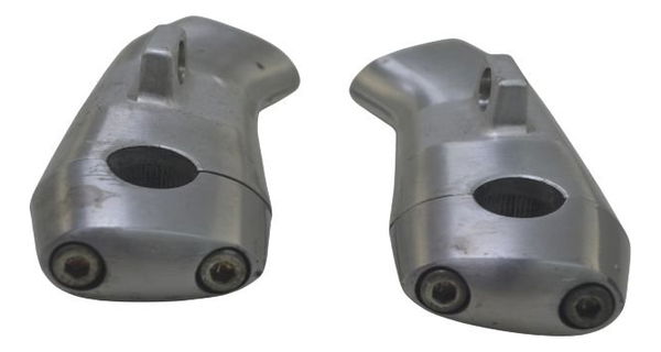 Par Riser Guidão Suzuki Boulevard M 800 09-11 Original Prateado