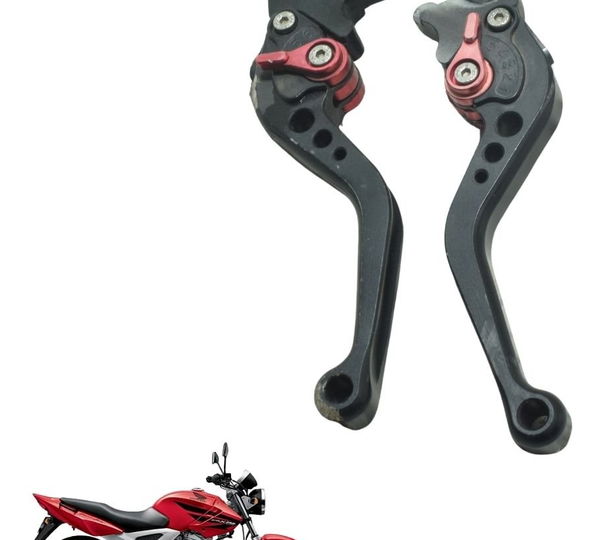 Par Manete Esportivo C/ Detalhes Honda Cbx 250 Twister 02-08