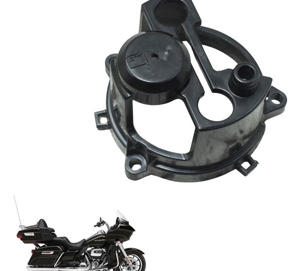 Capa Marcador Combustível Harley Road Glide Touring 17-20 Preto