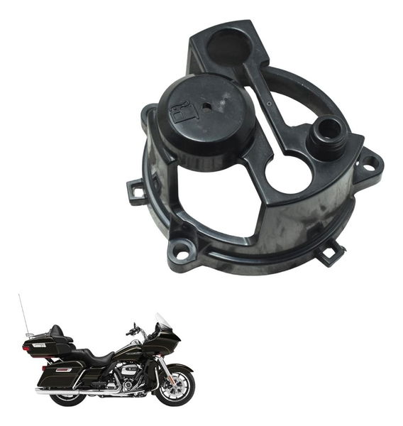 Capa Marcador Combustível Harley Road Glide Touring 17-20 Preto