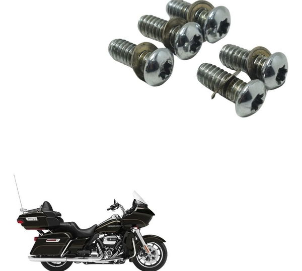 Jogo Parafuso Tampa Inspeção Harley Road Glide Touring 17-20