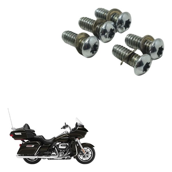 Jogo Parafuso Tampa Inspeção Harley Road Glide Touring 17-20