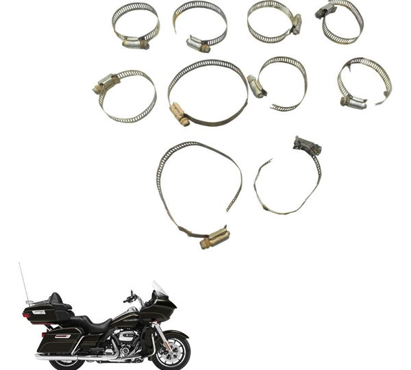 Jogo Abraçadeira Capa Escape Harley Road Glide Touring 17-20