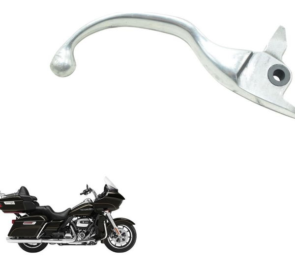 Manete Freio C/ Avaria Harley Road Glide Touring 17-20 Prateado
