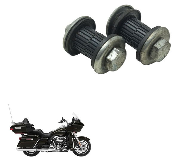 Par Parafuso Coxim Riser Harley Road Glide Touring 17-20 Preto