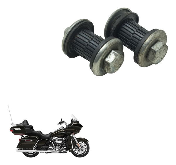 Par Parafuso Coxim Riser Harley Road Glide Touring 17-20 Preto