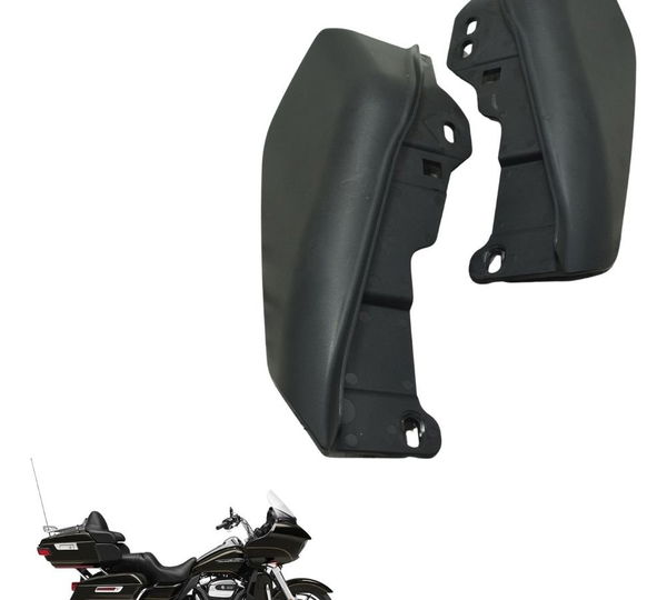 Par Defletor Ar Harley Road Glide Touring 17-20 Original Preto