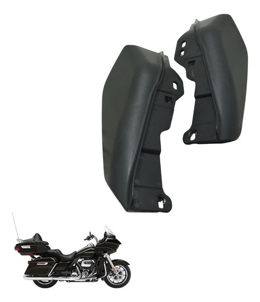 Par Defletor Ar Harley Road Glide Touring 17-20 Original Preto